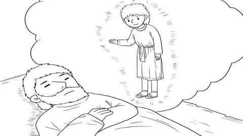 主の使い人がヨセフの夢に現れた