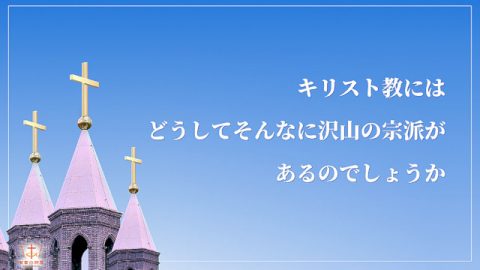 キリスト教,沢山の宗派