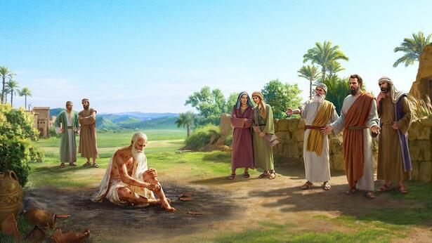 サタンがもう一度ヨブを攻撃する（腫れ物がヨブの全身を覆う）（2）