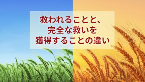 救われることと、完全な救いを獲得することの違い
